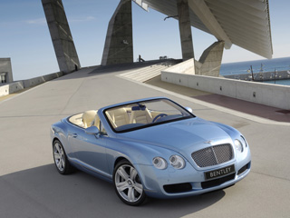 Bentley Continental GTC blue